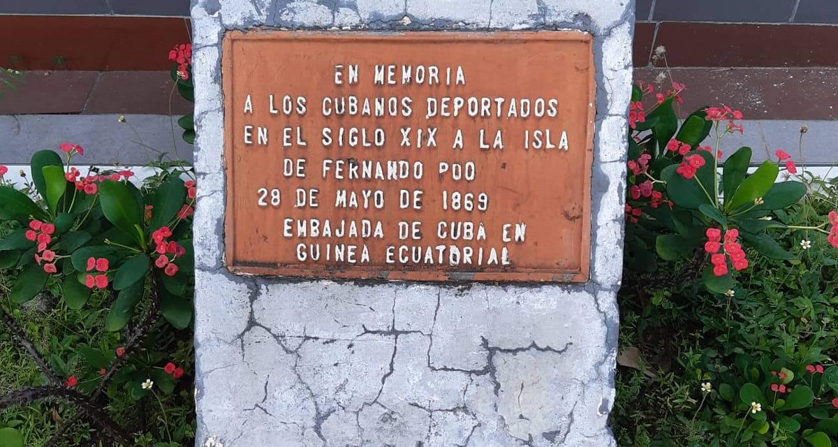El monumento a los cubanos deportados a Fernando Poo